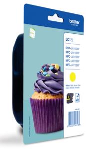 Ink Cartridge Yellow 600 Pages Blister (lc-123ybp)