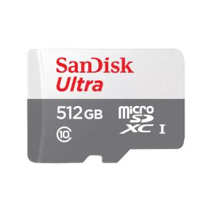 Ultra Lite White/Gray micro SDXC 512GB 100MB/s Class 10 UHS-I 3x 5 pack