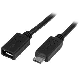 Micro-USB Extension Cable - M/f - 0.5m