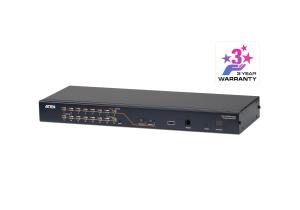 KVM Switch 2-console 16-port Cat5 High-d
