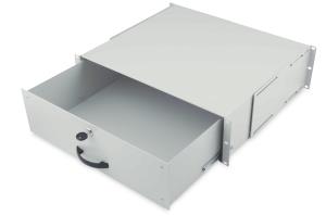 3U lockable drawer color grey RAL 7035