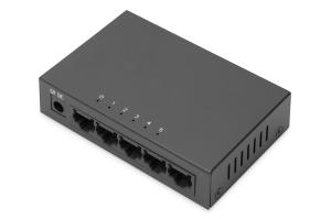 5-port 10/100Mbps unmanage Fast Ethernet Switch, Auto-Negotiation RJ45 ports, All ports support Auto MDI/MDIX function