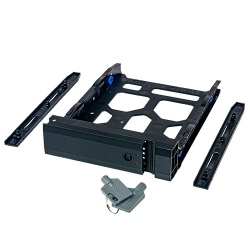 HDD Tray 3.5in With Key Lock And Two Keys, Black And Plastic, 2.5in And 3.5in Screw Packs Included