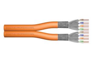 installation cable - Cat 7 - S/FTP - AWG 23/1 - duplex - 500m - Orange