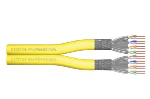 installation cable - Cat 7a - S/FTP - AWG 22/1 duplex - 500m - Yellow