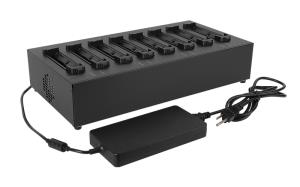 T800 Multi-bay Battery Charger 8 Bay W/z Adapter Uk