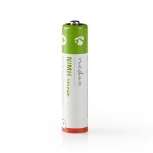 Rechargeable Nimh Battery Aaa | 1.2 V Dc | 700 Mah | Precharged | 4-blister