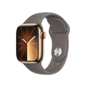 Watch Series 9 Gps + Cellular 41mm Gold Stainless Steel Case With Clay Sport Band S/m