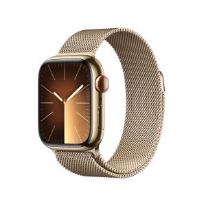 Watch Series 9 Gps + Cellular 41mm Gold Stainless Steel Case With Gold Milanese Loop
