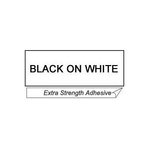 Tape 36mm Black On White Strong Adhesive (tze-s261)