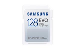 Sd Evo Plus - 128GB - Flash Card - U3, V30 , 130mb/s - White