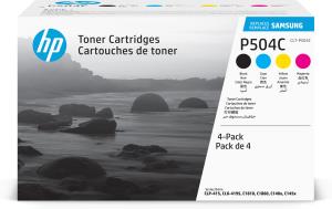 Toner Cartridge - Samsung CLT-P504C - Black/Cyan/Magenta/Yellow - 4 Pack