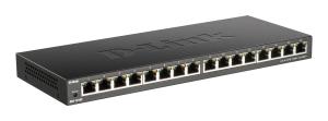 Switch Dgs-1016-s/e 16 Ports 10/100/1000mbps Smart Unmanaged Black