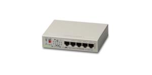 5 Port 10/100/1000TX Unmanaged Switch With External Power Supply EU Power Adapter (AT-GS910/5E-50)