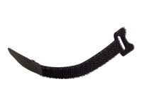 150mm Hook And-loop Cable Management Straps Black 12pk