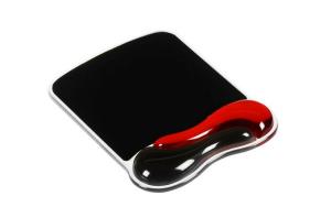 Duo Gel Mouse Wristrest Wave Red / Black
