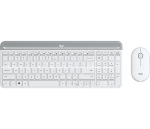 Slim Wireless Keyboard And Mouse Combo Mk470 - Offwhite - Azerty Fr