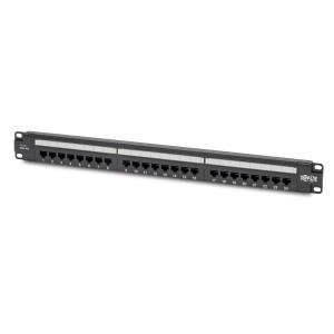 TRIPP LITE Patch Panel Cat5e 24-Port - PoE+ Compliant, 110/Krone, 568A/B, RJ45 Ethernet, 1U Rack-Mount, TAA