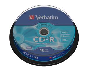 Cdr Recorder Media 700MB 80min 52x 10-pk With Spindle