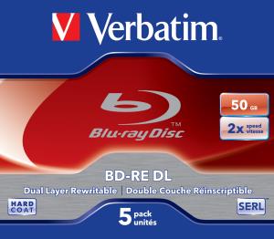 Bluray Disk Dual Layer 50GB 2x Jewel Case 5-pk