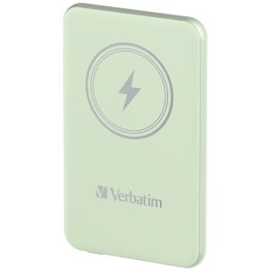 Charge 'n' Go Power Bank 5000mAh Magnetic Wireless Charging - Green