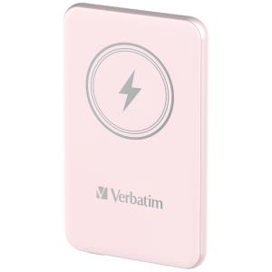 Charge 'n' Go Power Bank 5000mAh Magnetic Wireless Charging - Pink