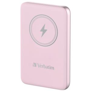 Charge 'n' Go Power Bank 10000mAh Magnetic Wireless Charging - Pink