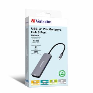 USB-C Pro Multiport Hub CMH 08 - 8 Ports