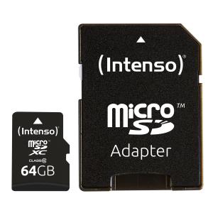 Micro Sdxc Card - 64GB Class 10 + Sd Adapter