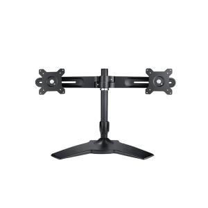 Desk Mounting Stand For Dual Monitors 15-24i/max 12kg Per Hinge/tilt Max 20o/swivel 20o/rotate 360o