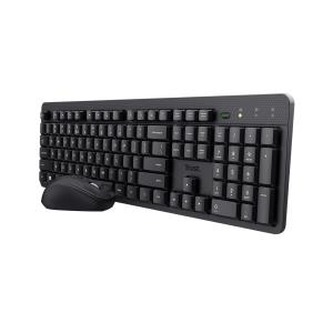 Wireless Keyboard Ody 2 - Black - Azerty Belgian And Mouse Set
