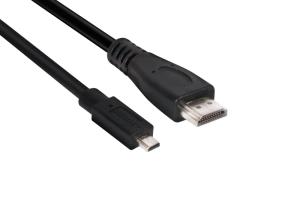 Micro Hdmi To Hdmi 2.0 Cable Uhd 1m 4k60hz 18gbps