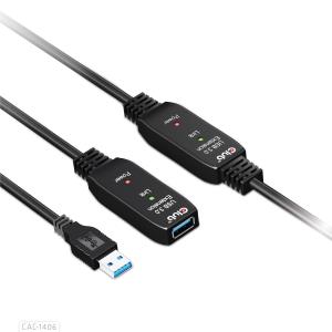 USB Type A Gen 1 Active Repeater Cable 15m Supports Up To 5gbps