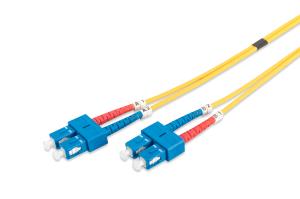Fiber Optic Patch Cord, SC to SC OS2, Singlemode 09/125 , Duplex, Length 1m