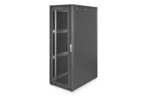 36U server cabinet 1705x600x1000 mm, color black (RAL 9005), perforated door