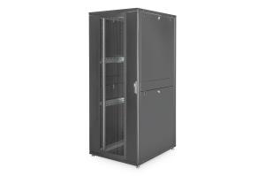 42U server cabinet 1970x800x1000 mm, color black (RAL 9005), perforated door