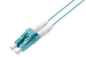 Super Slim Patch Cord LC to LC, OM3, Duplex, 1,2 mm Length 1m