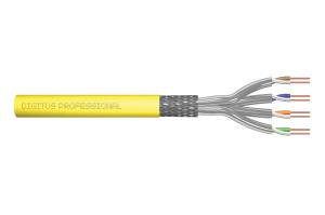 installation cable - Cat 7a Class FA - S/FTP - AWG 22/1 - 1000m - Yellow