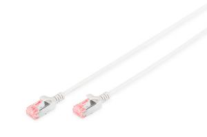 Slim Patch cable - CAT6 - U/FTP - Snagless - Cu - 1m - Grey