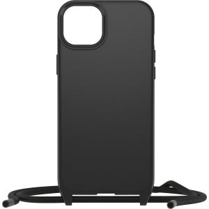 iPhone 15 Plus Case with Strap React Series Necklace MagSafe - Black