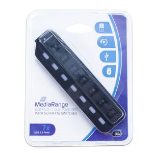 Mediar 7x USB 2.0 Hub Plug+play - Mrcs504