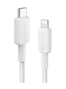 322 USB-c To Lgt Cable Nylon 0.9m White