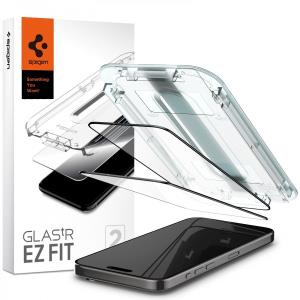Screen Protector For iPhone 15 Pro Max 6.7in (2023) Glass EZ Fit GLAS.tR Full Cover Black 2-PC