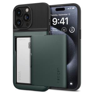 iPhone 15 Pro 6.1in Case Slim Armor CS Abyss Green