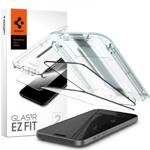 Screen Protector For iPhone 15 Plus 6.7in Glas.tR EZ Fit FC Black (2P)