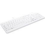 Hygiene Compact Ultraflat Keyboard - Ak-c7012f-u1 - USB - Qwerty Us - Sealed - White With Numeric Pad